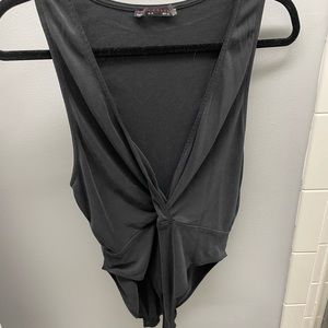 Deep V bodysuit